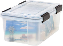 Load image into Gallery viewer, IRIS Quart WEATHERTIGHT Storage Box Clear