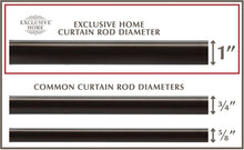 Load image into Gallery viewer, Exclusive Home Curtains 1&quot; Curtain Rod and Finial Set