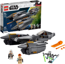 Load image into Gallery viewer, LEGO Star Wars: Revenge of The Sith General Grievous’s Starfighter 75286 Spacecraft Set with General Grievous, OBI-Wan Kenobi and Airborne Clone Trooper Minifigures, New 2020 (487 Pieces)