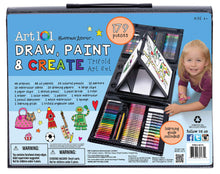 Load image into Gallery viewer, Art 101 Kids 179-Piece Double Sided Trifold Easel Art Set