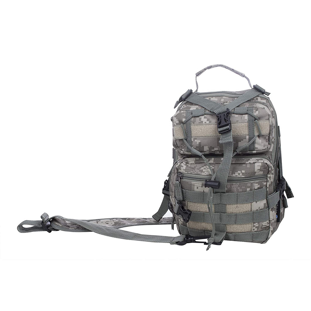 Extreme Pak Back Sling Backpack, Compact Storage and Convenient Carrying for People On The Go, Digital Camo, 11-inch