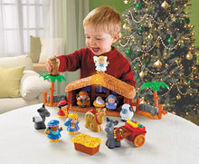 Load image into Gallery viewer, Fisher-Price Little People Christmas Story Brown, Blue, Green, 12 months