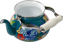 Load image into Gallery viewer, The Pioneer Woman Floral Dazzling Dahlias 2-Quart Tea Kettle, Steel with Enamel Finish, (2-Quart Tea Kettle)