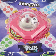 Load image into Gallery viewer, Trouble: DreamWorks Trolls World Tour Edition Board Game for Kids Ages 5 and Up; Includes Tiny Diamond Figure with Hair, Model:E8906