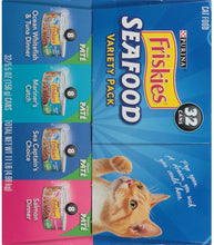 Load image into Gallery viewer, Friskies Seafood Variety Pack Canned Cat Food 32 - 5.5oz Cans