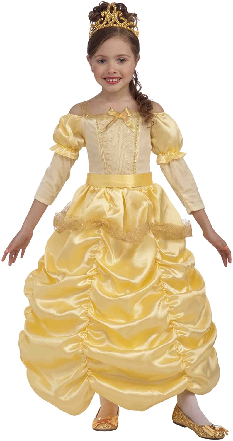Forum Novelties Beautiful Princess Costume, Gold - 67571 Child Medium 8-10