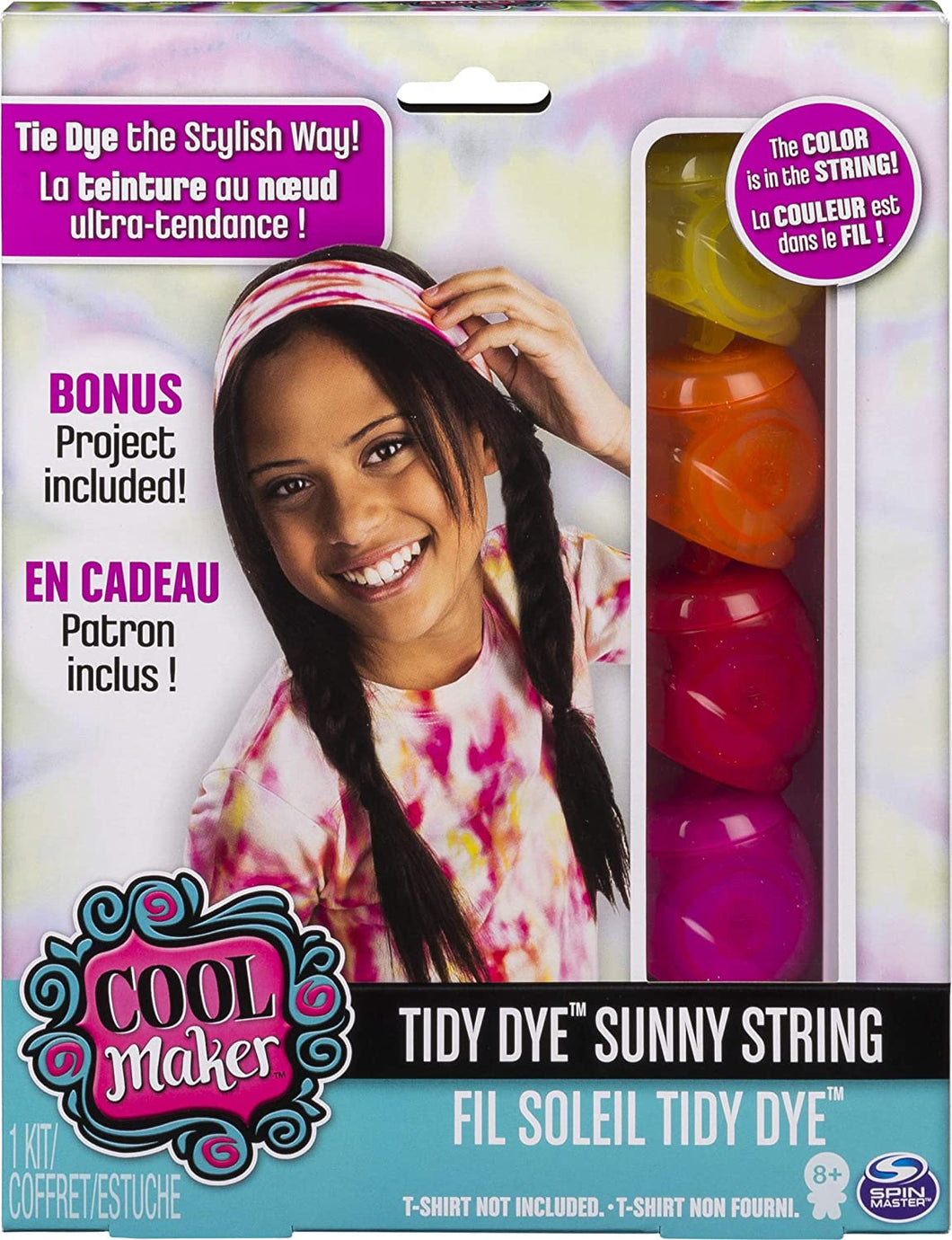 Cool Maker - Tidy Dye Sunny String Kit For Fabric Dying