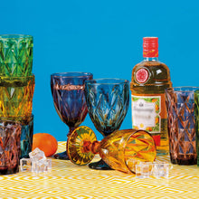 Load image into Gallery viewer, Artland Highgate 14 oz Assorted Colors Goblet in a Gift Box (Set of 4), Small, Glass