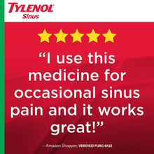 Load image into Gallery viewer, Tylenol Sinus + Headache Non-Drowsy Daytime Caplets with Acetaminophen &amp; Phenylephrine HCl, 24 ct