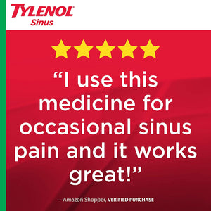 Tylenol Sinus + Headache Non-Drowsy Daytime Caplets with Acetaminophen & Phenylephrine HCl, 24 ct