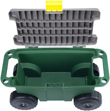 Load image into Gallery viewer, Pure Garden 75-MJ2011 20" Plastic Garden Storage Cart &amp; Scooter