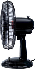 Load image into Gallery viewer, Honeywell Comfort Control Oscillating Table Fan Adjustable Tilt Head with 3 Speeds &amp; Removeable Grill