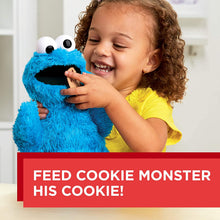 Load image into Gallery viewer, Sesame Street Feed Me Cookie Monster Plush: Interactive 13 Inch Cookie Monster, Says Silly Phrases, Belly Laughs, Sesame Street Toy for Kids 18 Months Old and Up