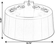 Load image into Gallery viewer, Gardenised Green Plastic Christmas Tree Stand with Screw Fastener