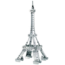 Load image into Gallery viewer, Meccano 2 in 1 Model Kit: Eiffel Tower &amp; Brooklyn Bridge
