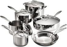 Load image into Gallery viewer, Tramontina 80116/004DS Gourmet 18/10 Stainless Steel Induction-Ready Tri-Ply Clad Fry Pan
