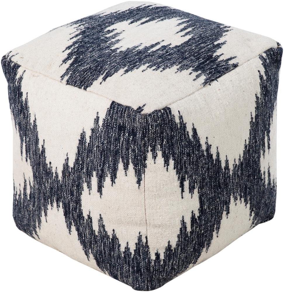 Artistic Weavers Francisco Navy Accent Pouf Ottoman