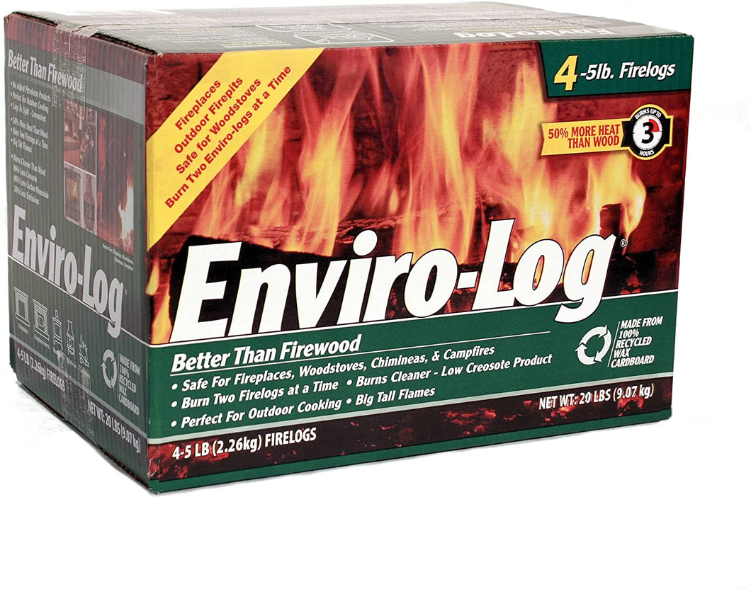 Enviro-Log 4 Pack/5 lb. Firelog Case