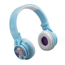 Load image into Gallery viewer, Frozen Bluetooth Headphones Disney Movie Wireless Kid Friendly Sound with Anna &amp; Elsa Graphics