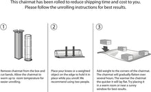 Load image into Gallery viewer, Deflecto EconoMat Clear Chair Mat, Hard Floor Use, Rectangle, Straight Edge, 46&quot; x 60&quot;, Clear (CM2E442FCOM)