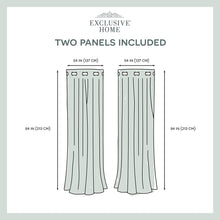Load image into Gallery viewer, Exclusive Home Indoor/Outdoor Stripe Cabana Window Curtain Panel Pair with Grommet Top