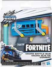 Load image into Gallery viewer, Fortnite Micro Battle Bus Nerf Microshots Dart-Firing Toy Blaster &amp; 2 Official Elite Darts for Kids, Teens, Adults