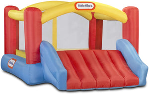 Little Tikes Inflatable Jump 'n Slide Bounce House with heavy duty blower, Multicolor