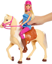 Load image into Gallery viewer, Barbie Doll, Blonde, and Horse