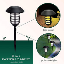 Load image into Gallery viewer, Bell+Howell Smart Solar Pathway Lights, Bright White &amp; Flickering Flame Solar Torches Waterproof Outdoor Lighting Landscape Lights Dusk to Dawn Auto On/Off for Garden Patio Yard