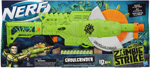 Load image into Gallery viewer, NERF Zombie Strike Ghoulgrinder Blaster -- Rotating 10-Dart Wheel, 10 Official Zombie Strike Elite Darts -- for Kids, Teens, Adults