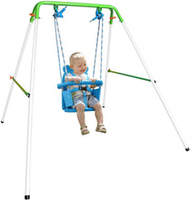 Load image into Gallery viewer, Sportspower My First Toddler Swing - Heavy-Duty Baby Indoor/Outdoor Swing Set with Safety Harness