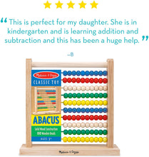 Load image into Gallery viewer, Melissa &amp; Doug Abacus Developmental Toy Motor Skills 3+ Gift for Boy or Girl
