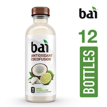 Load image into Gallery viewer, Bai Coconut Flavored Water, Andes Coconut Lime, Antioxidant Infused Drinks, 18 Fluid Ounce Bottles