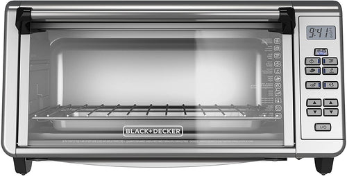 Black+Decker TO3290XSBD Toaster Oven, 8-Slice, Stainless Steel