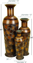 Load image into Gallery viewer, Deco 79 Metal Vase, A Refreshing Table Décor, Set of 3