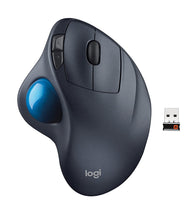 Load image into Gallery viewer, Logitech M570 Wireless Trackball Mouse – Ergonomic Design with Sculpted Right-hand Shape, Compatible with Apple Mac and Microsoft Windows Computers, USB Unifying Receiver, Dark Gray