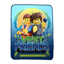 Load image into Gallery viewer, LEGO Movie 2 Kids Bedding Ultra Soft Plush Throw 46” x 60” Blue