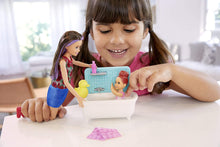 Load image into Gallery viewer, Barbie Skipper Babysitters Inc. Playset with Bathtub, Babysitting Skipper Doll and Small Toddler Doll with Button to Move Arms and Splash, Plus Themed Accessories, Gift for 3 to 7 Year Olds