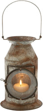 Load image into Gallery viewer, Deco 79 20346 Metal Glass Candle Lantern, 8&quot;W/19&quot;H
