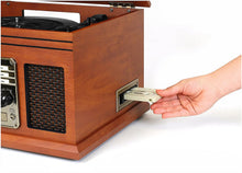 Load image into Gallery viewer, Victrola 6-in-1 Nostalgic Bluetooth Record Player with 3-Speed Turntable