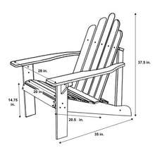 Load image into Gallery viewer, Shine Company Inc. 4618CP Adirondack Chair, Chili Pepper