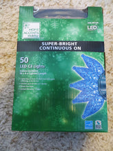 Load image into Gallery viewer, Home Accents Holiday 50 Blue LED C3 Lights - Super Bright - Continuous ON