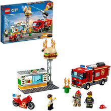 Load image into Gallery viewer, LEGO City Burger Bar Fire Rescue 60214 Building Kit (327 Pieces)