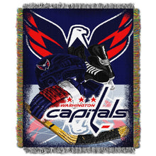 Load image into Gallery viewer, The Northwest Company Officially Licensed NHL Homefield Ice Advantage Woven Tapestry Throw Blanket, 48" x 60"