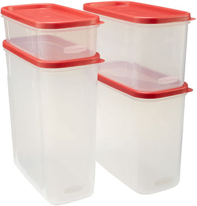 Rubbermaid Rubbermiad Modular Canisters Food Storage, 8-Piece Set, clear