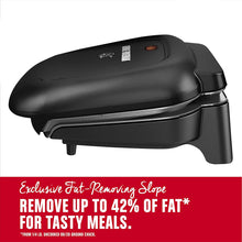 Load image into Gallery viewer, George Foreman GR0040B 2-Serving Classic Plate Grill, Black