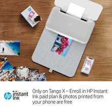 Load image into Gallery viewer, HP Tango X Smart Home Printer with Indigo Linen cover – Designed for your Smartphone with Remote Wireless Printing