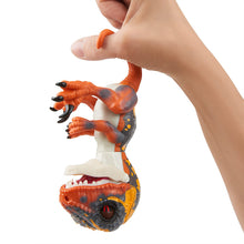 Load image into Gallery viewer, Untamed Raptor by Fingerlings - Blaze (Orange) - Interactive Collectible Dinosaur - By WowWee