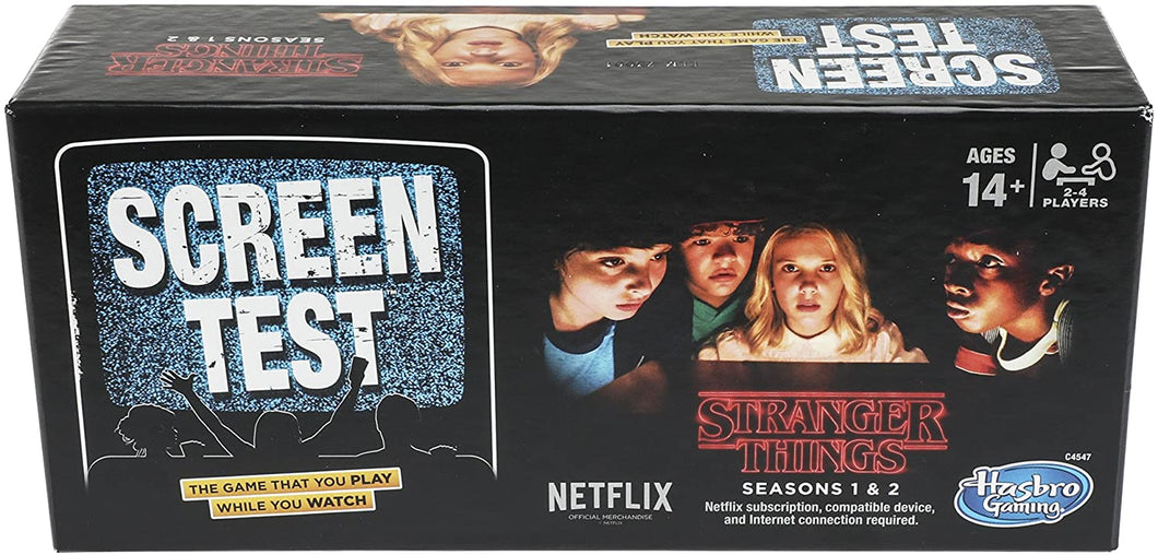 Hasbro Board Gaming Stranger Things Screen Test Card Game