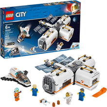 Load image into Gallery viewer, LEGO City Space Lunar Space Station 60227 Space Station Building Set with Toy Shuttle, Detachable Satellite and Astronaut Minifigures, Popular Space Gift (412 Pieces)